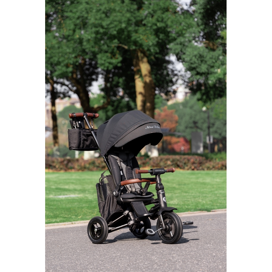 QPlay - Kids' 5-in-1 NOVA DELUXE Tricycle, Black