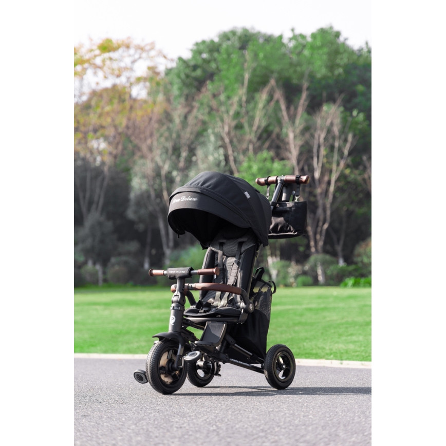 QPlay - Kids' 5-in-1 NOVA DELUXE Tricycle, Black
