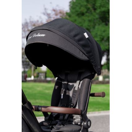 QPlay - Kids' 5-in-1 NOVA DELUXE Tricycle, Black