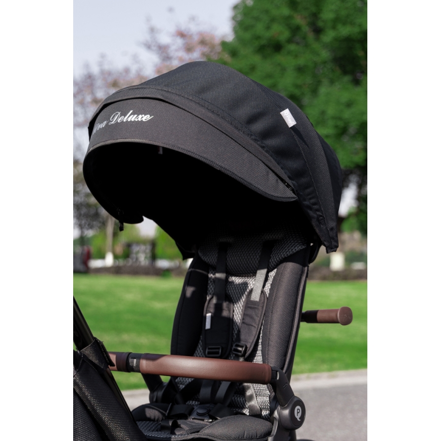 QPlay - Kids' 5-in-1 NOVA DELUXE Tricycle, Black