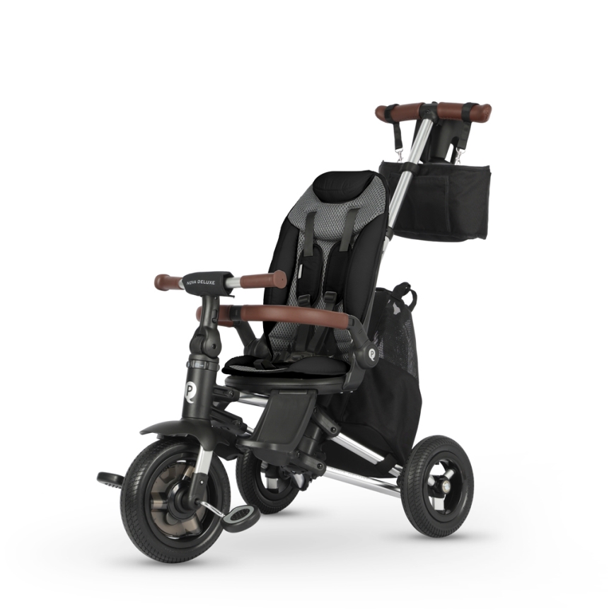 QPlay - Kids' 5-in-1 NOVA DELUXE Tricycle, Black