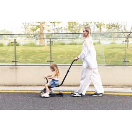 QPlay - Kids' 5-in-1 SEMA EVO Scooter with LED Wheels, Pink