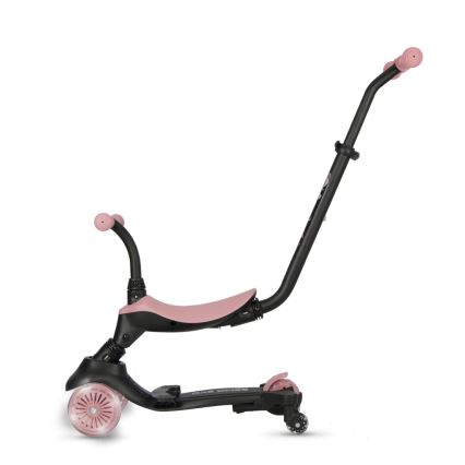 QPlay - Kids' 5-in-1 SEMA EVO Scooter with LED Wheels, Pink