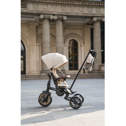 QPlay - Kids' 7-in-1 Tricycle COMFO MAX Beige