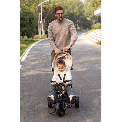 QPlay - NOVA MAX 5-in-1 Children's Tricycle, Beige