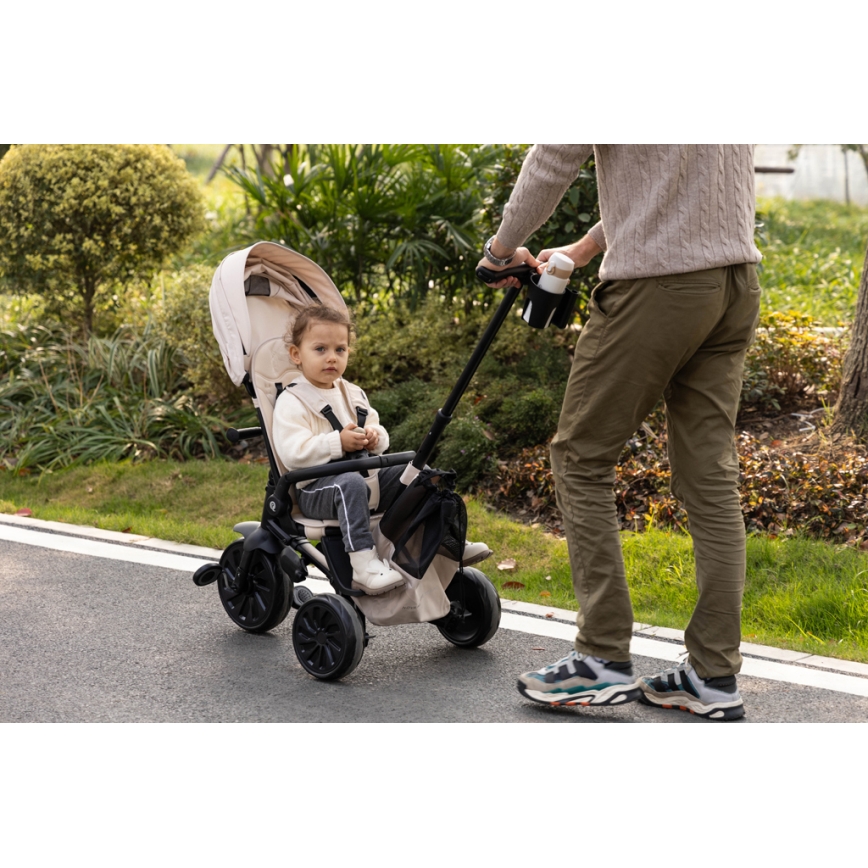QPlay - NOVA MAX 5-in-1 Children's Tricycle, Beige