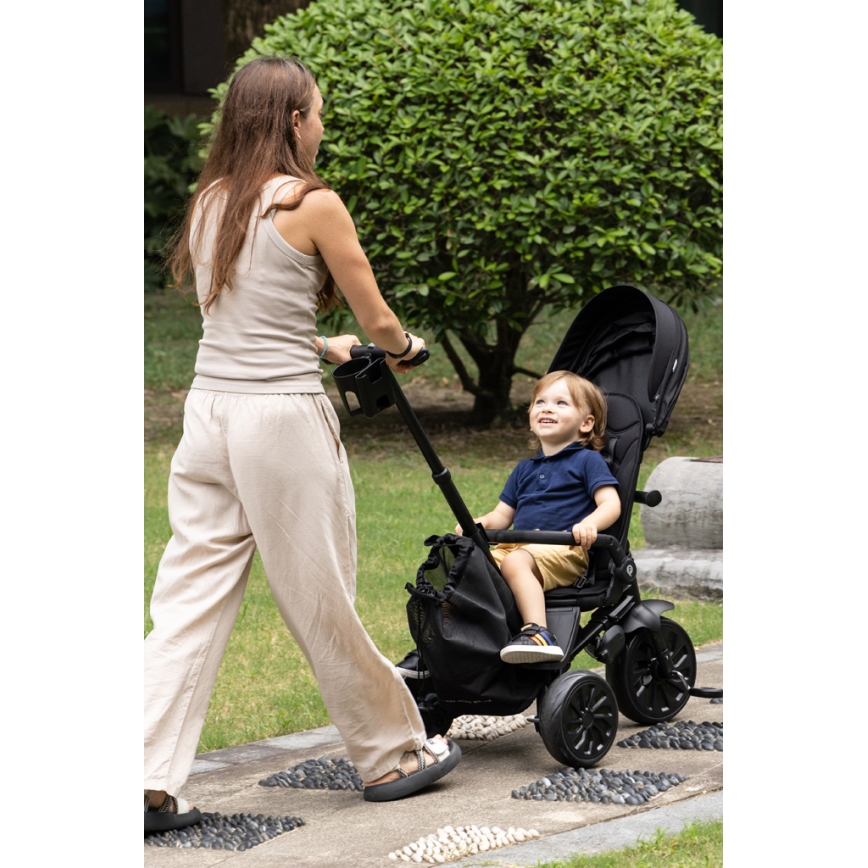 QPlay - NOVA MAX 5-in-1 Children's Tricycle, Black
