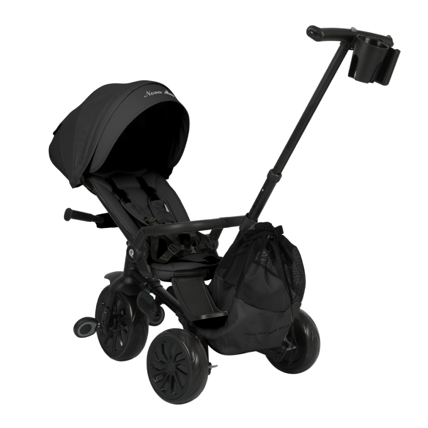 QPlay - NOVA MAX 5-in-1 Children's Tricycle, Black