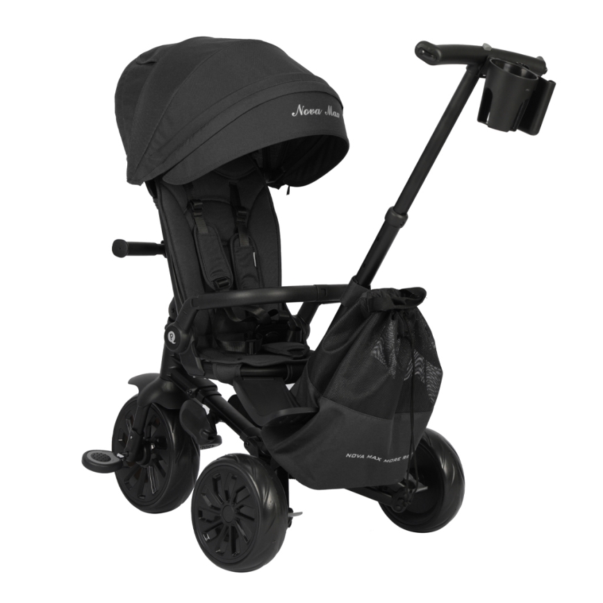 QPlay - NOVA MAX 5-in-1 Children's Tricycle, Black