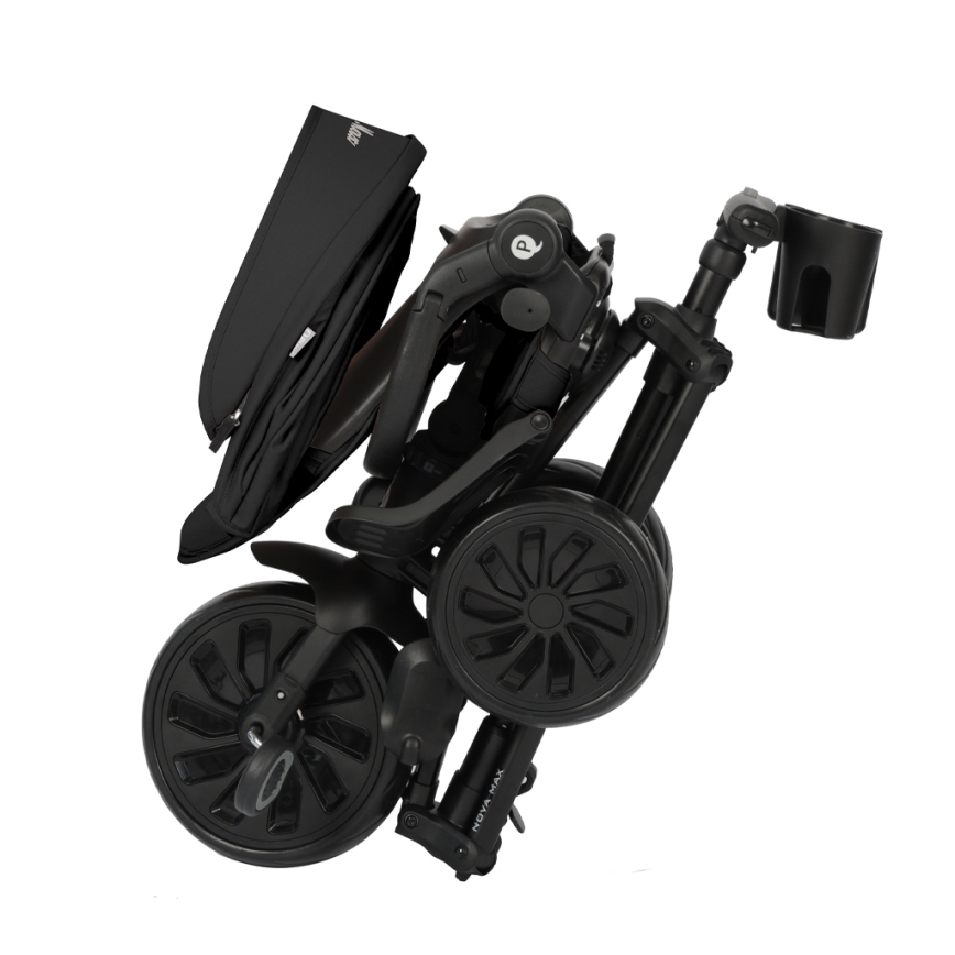 QPlay - NOVA MAX 5-in-1 Children's Tricycle, Black