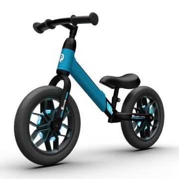 QPlay - Push bike with LED lights on wheels SPARK blue