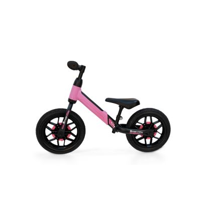 QPlay - Push bike with LED lights on wheels SPARK pink