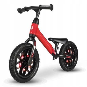 QPlay - Push bike with LED lights on wheels SPARK red
