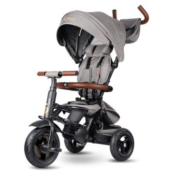 QPlay - RITO DELUXE 6-in-1 Children's Tricycle, Grey