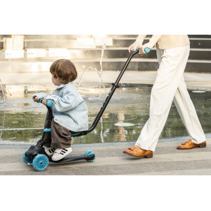 QPlay - SEMA EVO 5-in-1 Kids' Scooter with LED Wheels, Blue