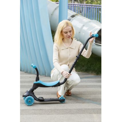 QPlay - SEMA EVO 5-in-1 Kids' Scooter with LED Wheels, Blue