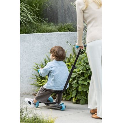 QPlay - SEMA EVO 5-in-1 Kids' Scooter with LED Wheels, Blue