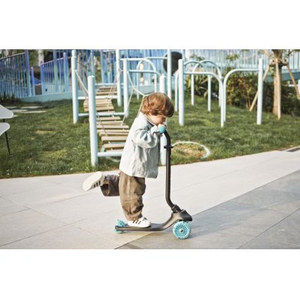 QPlay - SEMA EVO 5-in-1 Kids' Scooter with LED Wheels, Blue