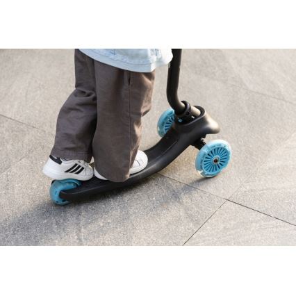 QPlay - SEMA EVO 5-in-1 Kids' Scooter with LED Wheels, Blue