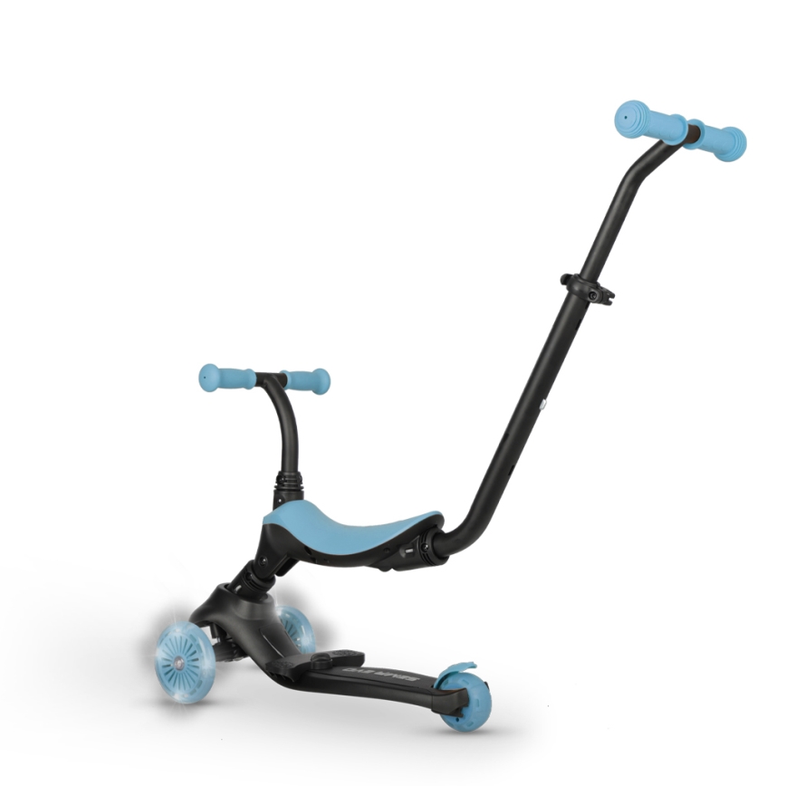 QPlay - SEMA EVO 5-in-1 Kids' Scooter with LED Wheels, Blue