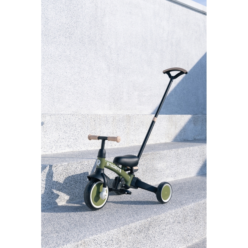 QPlay - STAGER 3-in-1 Kids' Tricycle, Green
