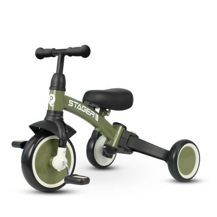 QPlay - STAGER 3-in-1 Kids' Tricycle, Green