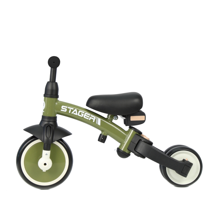 QPlay - STAGER 3-in-1 Kids' Tricycle, Green