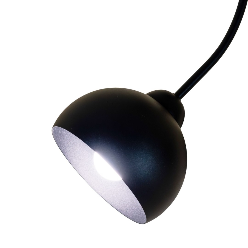 QUEEN Flush-mount ceiling light, 3x E27/15W/230V, black