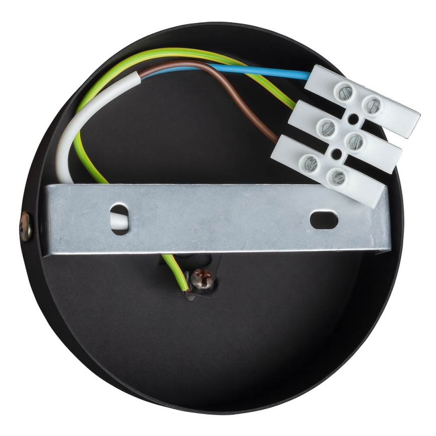 QUEEN Flush-mount ceiling light, 3x E27/15W/230V, black