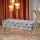 Quilted bench ATHENA 40x100 cm grey/gold