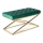 Quilted bench SALIBA 50x97 cm gold/green