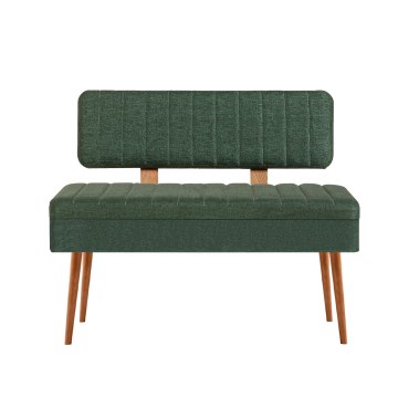 Quilted bench VINA 85x105 cm green/pine atlantic