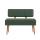 Quilted bench VINA 85x105 cm green/pine atlantic