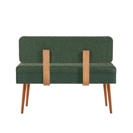 Quilted bench VINA 85x105 cm green/pine atlantic