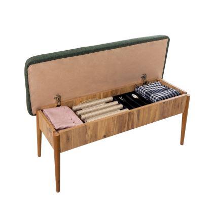 Quilted bench VINA 85x110 cm green/pine atlantic