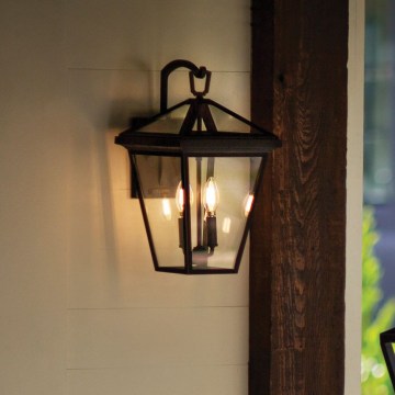 Quintiesse - ALFORD M Outdoor Wall Light 2xE14/40W/230V IP44 Black