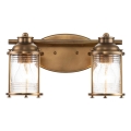 Quintiesse - ASHLAND BAY Bathroom Wall Lamp 2xE27/60W/230V IP44 Bronze