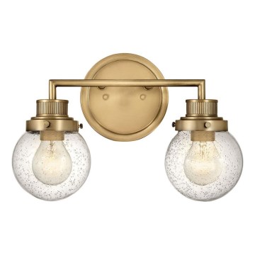 Quintiesse - Bathroom wall light POPPY 2xE27/60W/230V IP44 gold