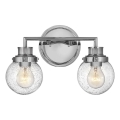 Quintiesse - Bathroom Wall Light POPPY 2xE27/60W/230V IP44 Polished Chrome