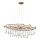 Quintiesse - Cable-suspended chandelier LAGUNA 8xE14/40W/230V Ø 106.7 cm Gold