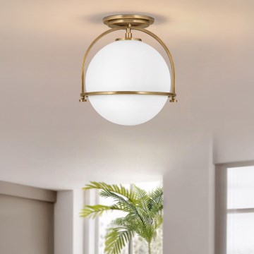 Quintiesse - Ceiling light SOMERSET 1xE27/60W/230V Ø 28.2 cm gold