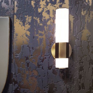 Quintiesse - FACET LED Bathroom Wall Light, 12W/230V, IP44, Gold