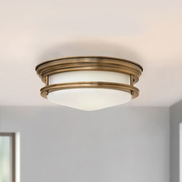 Quintiesse - HADRIAN Outdoor Ceiling Light 2x E27/40W/230V Ø 30.5 cm IP44 Bronze
