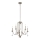 Quintiesse - KARLEE Rod Chandelier 5xE14/60W/230V Ø 61 cm, Matte Chrome
