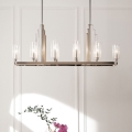 Quintiesse - KIMROSE Rod Chandelier 10x E14/40W/230V, Matte Chrome