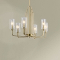 Quintiesse - KIMROSE rod chandelier 6xE14/40W/230V Ø 68.6 cm gold