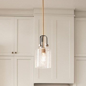 Quintiesse - KITNER rod pendant 1xE27/60W/230V Ø 18 cm gold/black