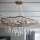 Quintiesse - LAGUNA cable-suspended chandelier 6xE14/40W/230V Ø 91.4 cm gold