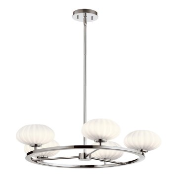 Quintiesse - LED Bathroom Pendant on Rod PIM 5xG9/3W/230V Ø 71.1 cm IP44 Polished Chrome