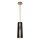 Quintiesse - LINARA Rod Pendant 1xE27/60W/230V Ø 15.2 cm Black/Gold